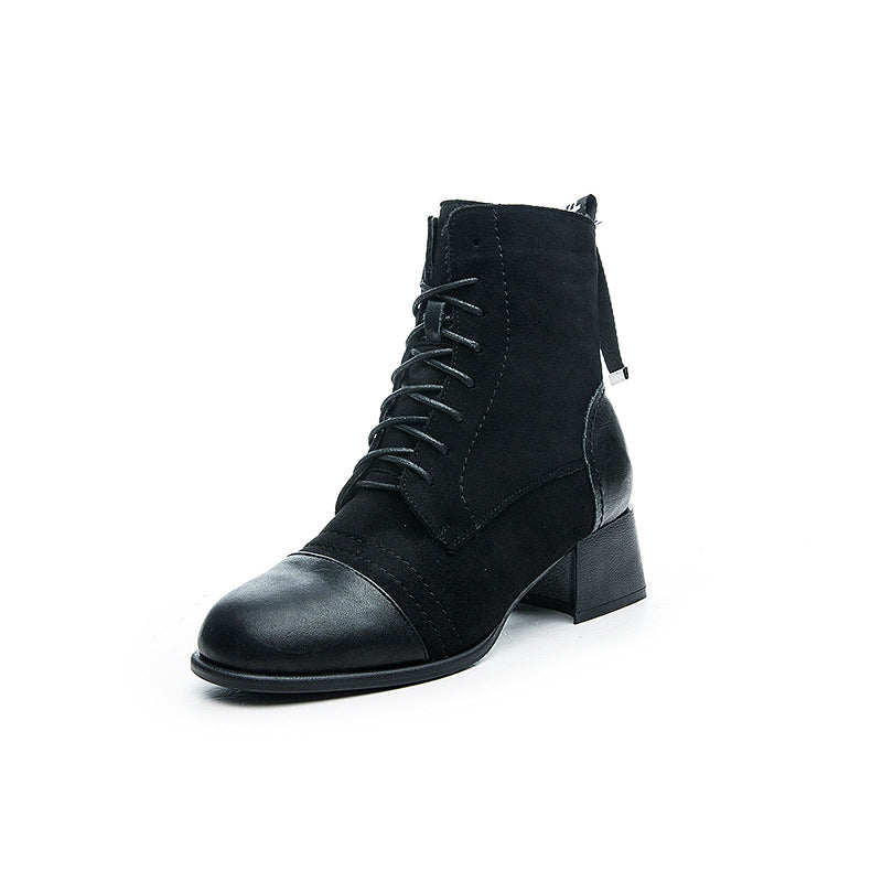 Botas Medianas de Cuero