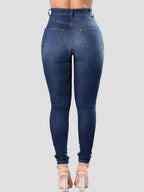 Jeans Ajustados Desgastados