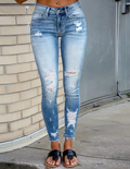 Jeans Slim Rasgados