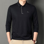 Lightweight long-sleeved polo shirt