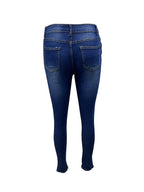 Jeans Ajustados Desgastados