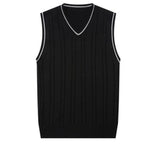 Suéter de Punto Sin Mangas para Hombre con Cuello en V