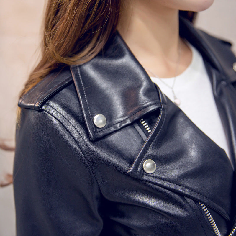 Chaqueta de Cuero Motocicleta Vintage
