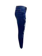 Jeans Ajustados Desgastados