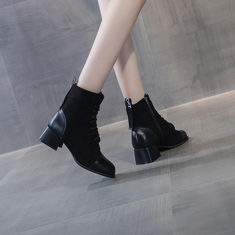 Botas Medianas de Cuero