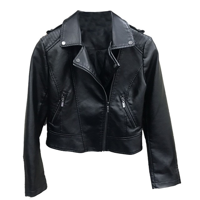 Chaqueta de Cuero Motocicleta Vintage