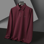 Lightweight long-sleeved polo shirt